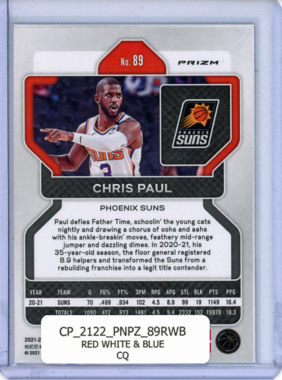 Chris Paul 2021-22 Prizm #89 Red White & Blue (CQ)