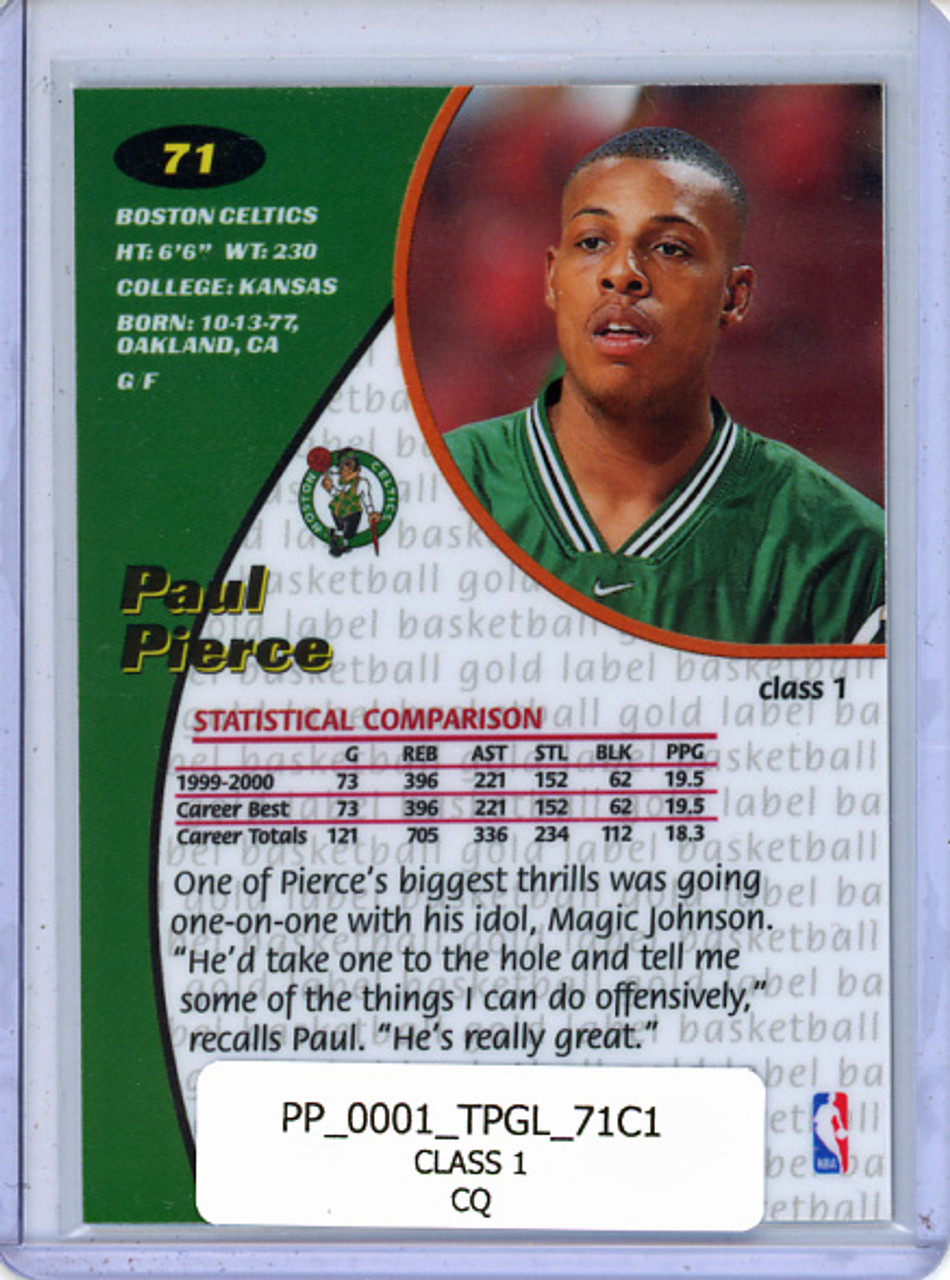 Paul Pierce 2000-01 Gold Label #71 Class 1 (CQ)