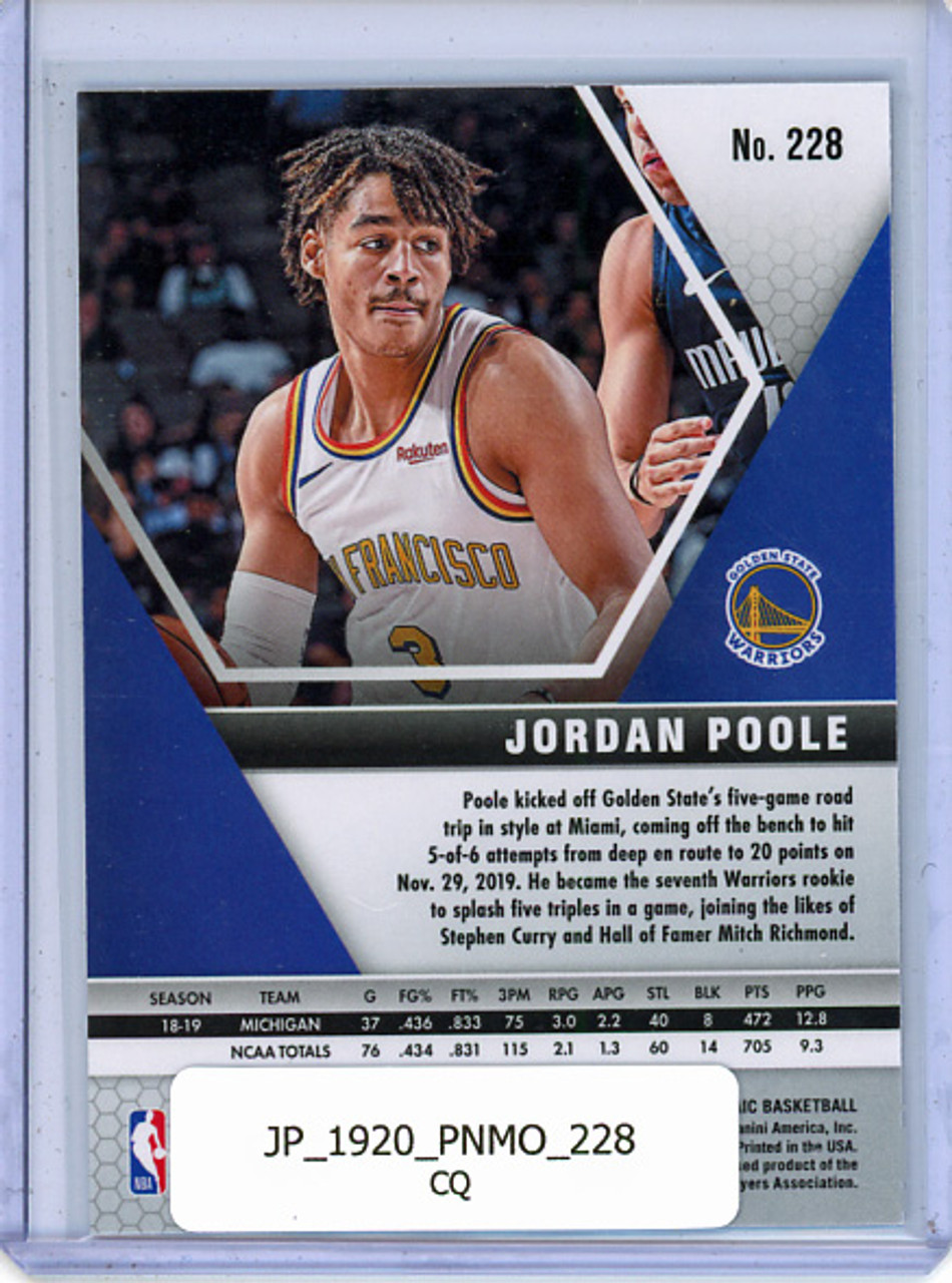 Jordan Poole 2019-20 Mosaic #228 (CQ)