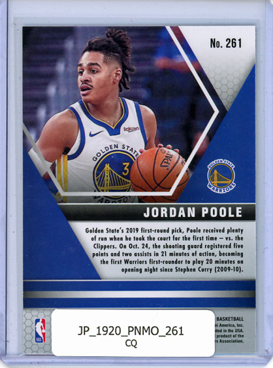 Jordan Poole 2019-20 Mosaic #261 NBA Debut (CQ)