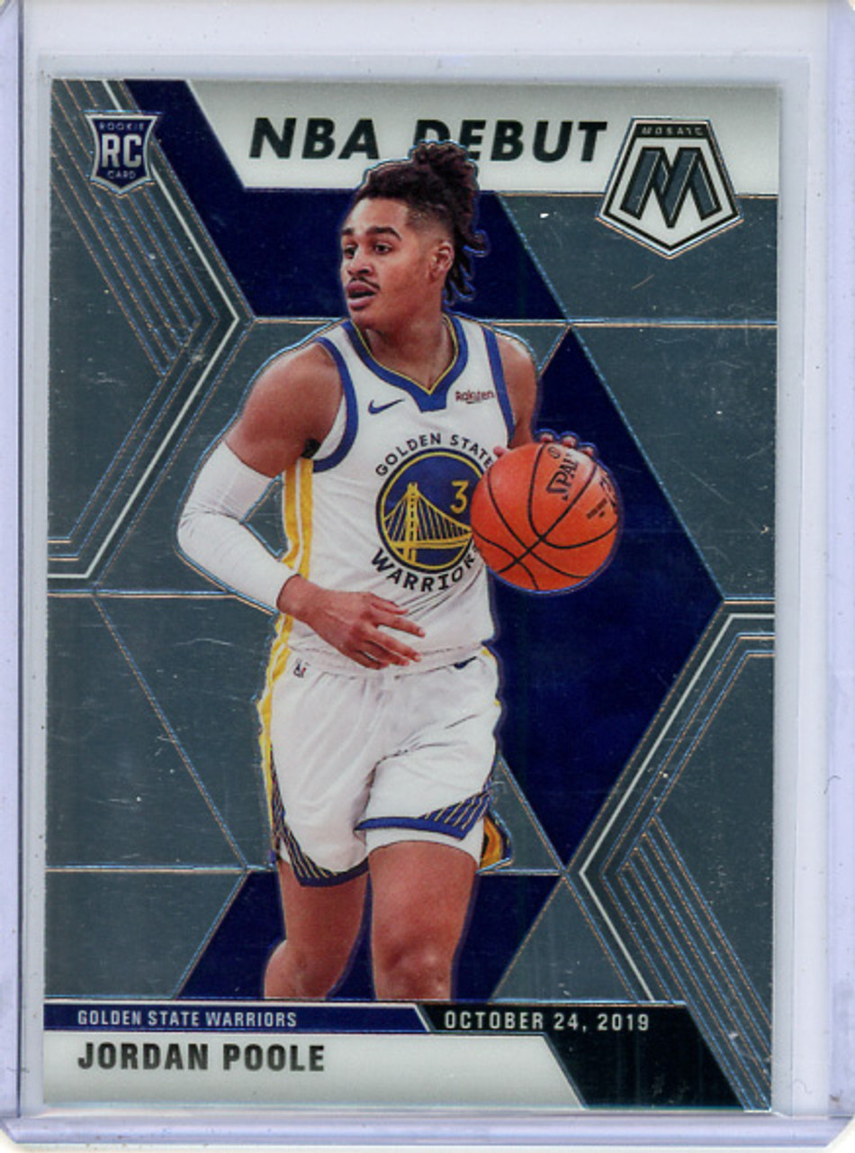 Jordan Poole 2019-20 Mosaic #261 NBA Debut (CQ)