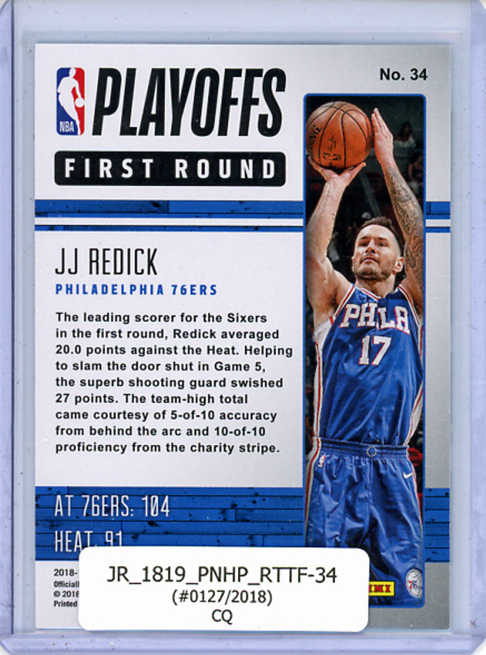 JJ Redick 2018-19 Hoops, Road to the Finals #34 First Round (#0127/2018) (CQ)