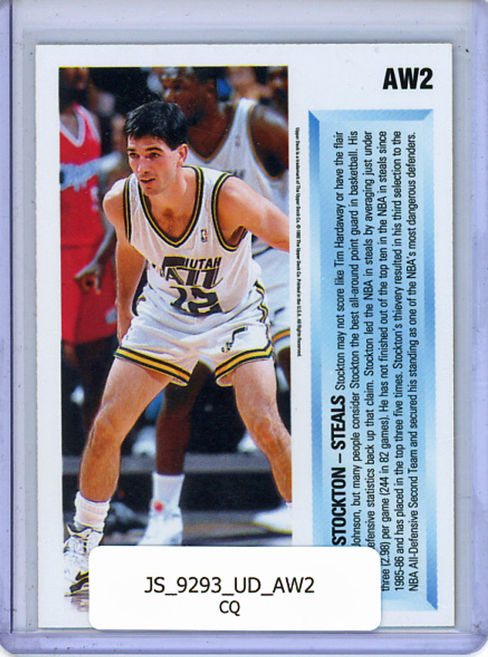 John Stockton 1992-93 Upper Deck, Award Winners Holograms #AW2 (CQ)