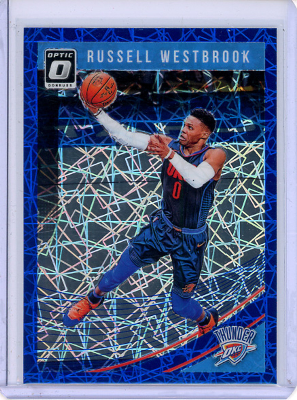 Russell Westbrook 2018-19 Donruss Optic #107 Blue Velocity (CQ)