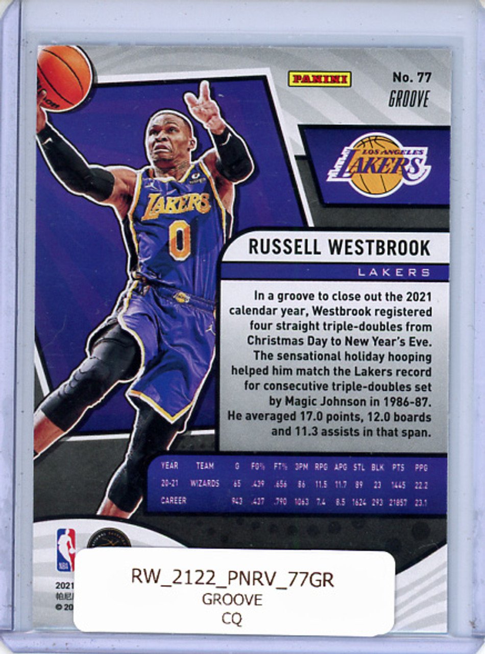 Russell Westbrook 2021-22 Revolution #77 Groove (CQ)