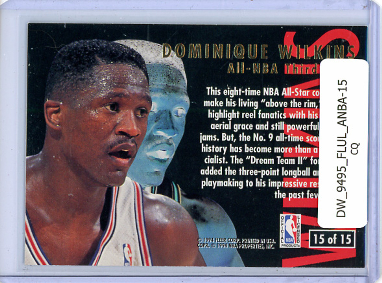 Dominique Wilkins 1994-95 Ultra, All-NBA #15 (CQ)