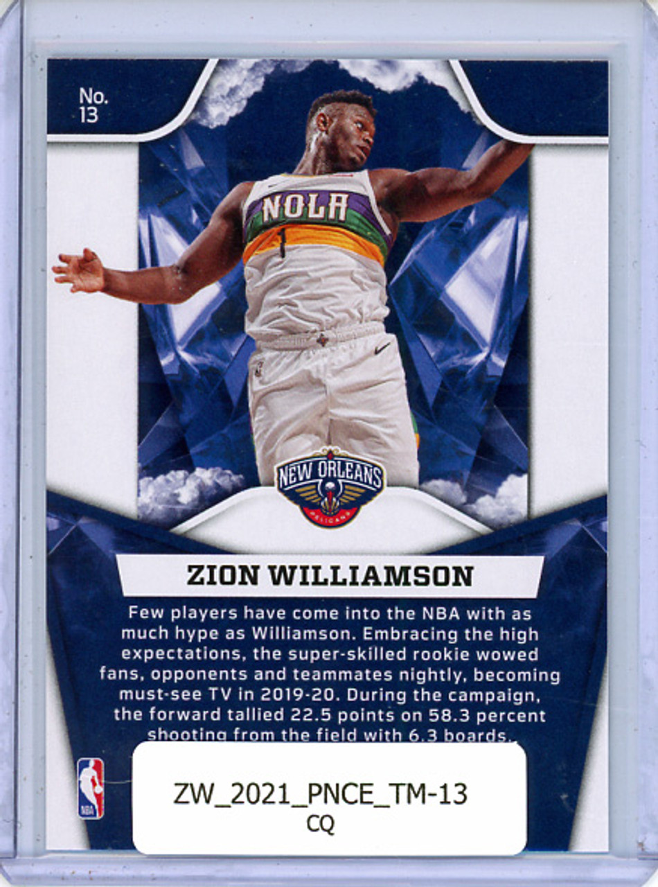 Zion Williamson 2020-21 Certified, The Mighty #13 (CQ)