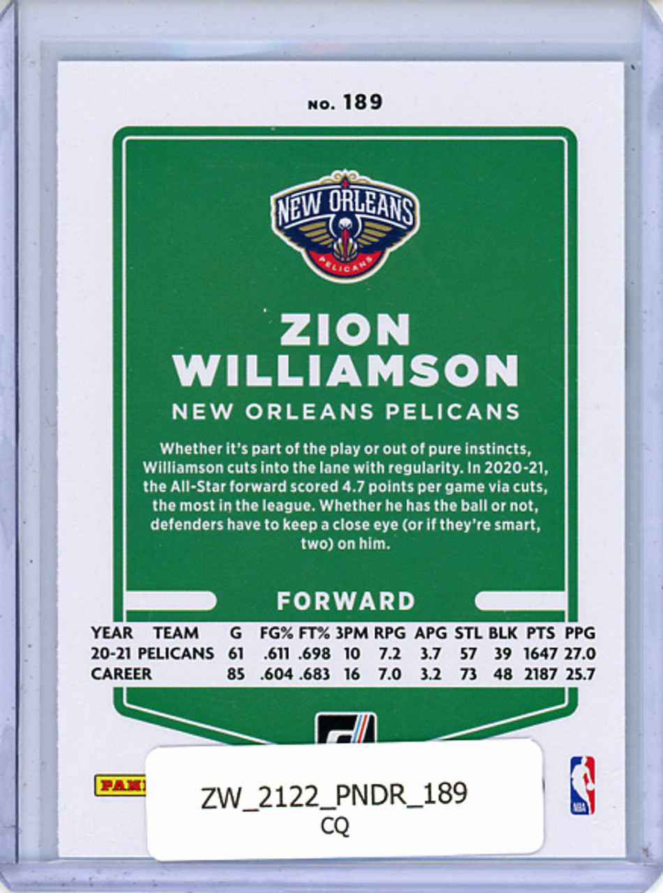 Zion Williamson 2021-22 Donruss #189 (CQ)