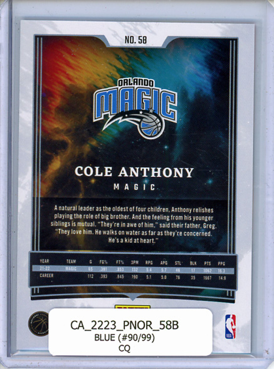 Cole Anthony 2022-23 Origins #58 Blue (#90/99) (CQ)