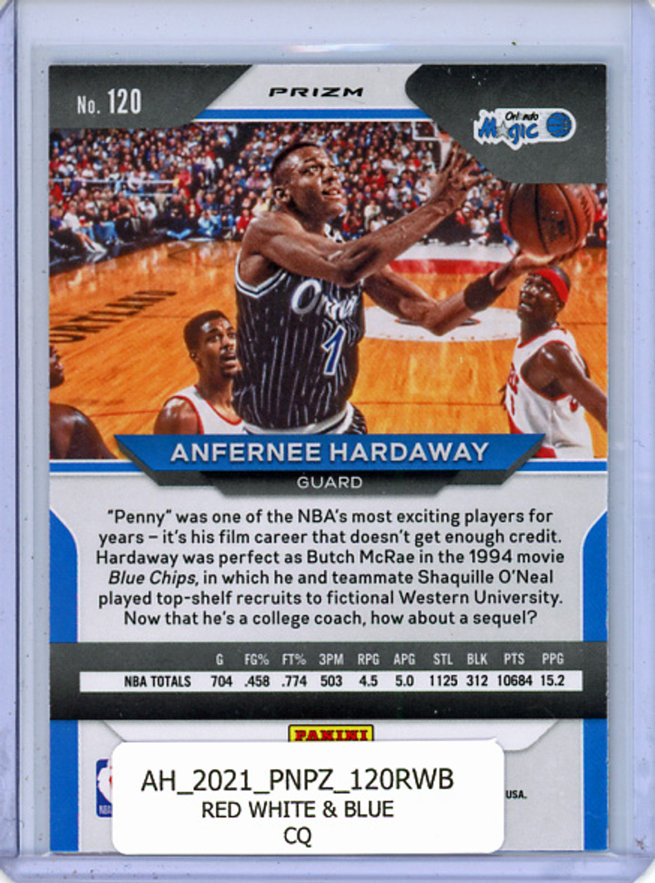 Anfernee Hardaway 2020-21 Prizm #120 Red White & Blue (CQ)