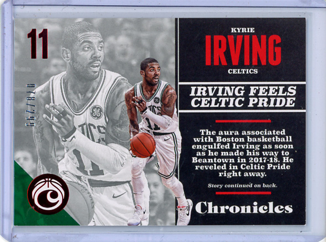 Kyrie Irving 2017-18 Chronicles #34 Red (#078/299) (CQ)