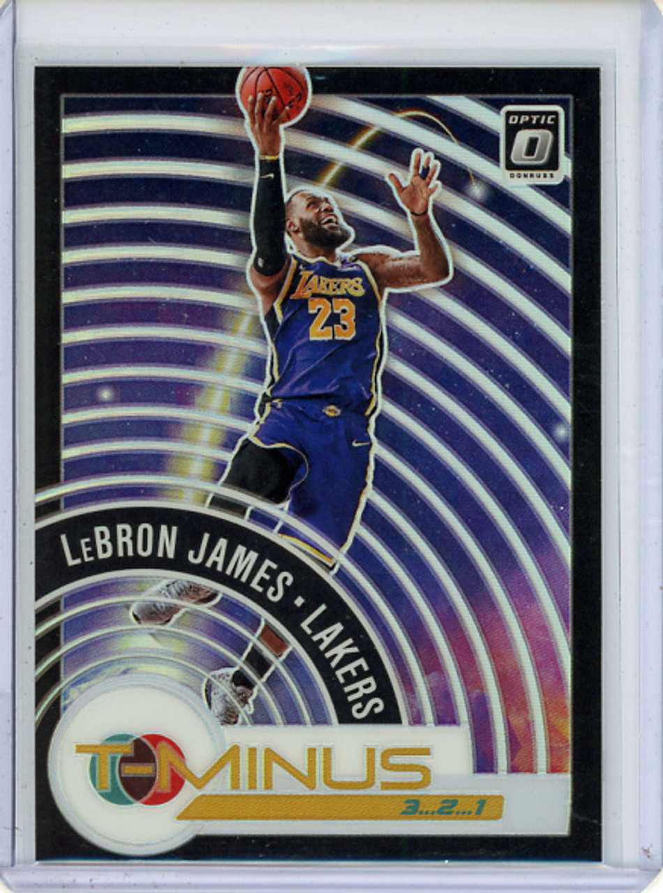 LeBron James 2020-21 Donruss Optic, T-Minus 3, 2, 1 #9 Holo (CQ)