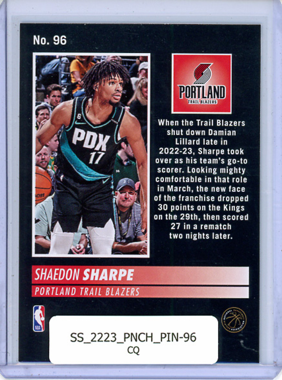 Shaedon Sharpe 2022-23 Chronicles, Pinnacle #96 (CQ)