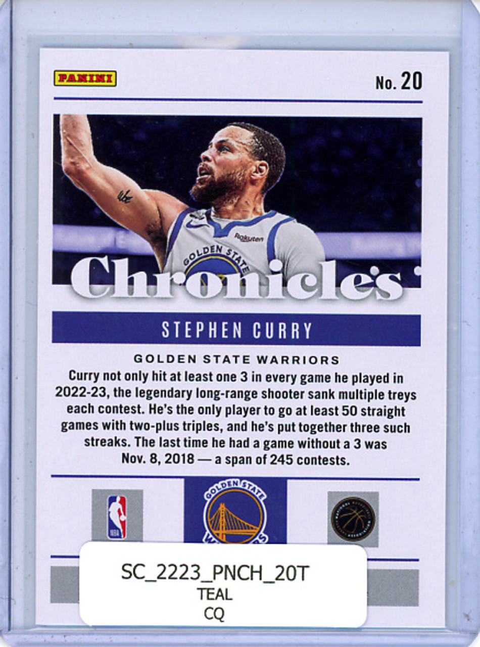 Stephen Curry 2022-23 Chronicles #20 Teal (CQ)