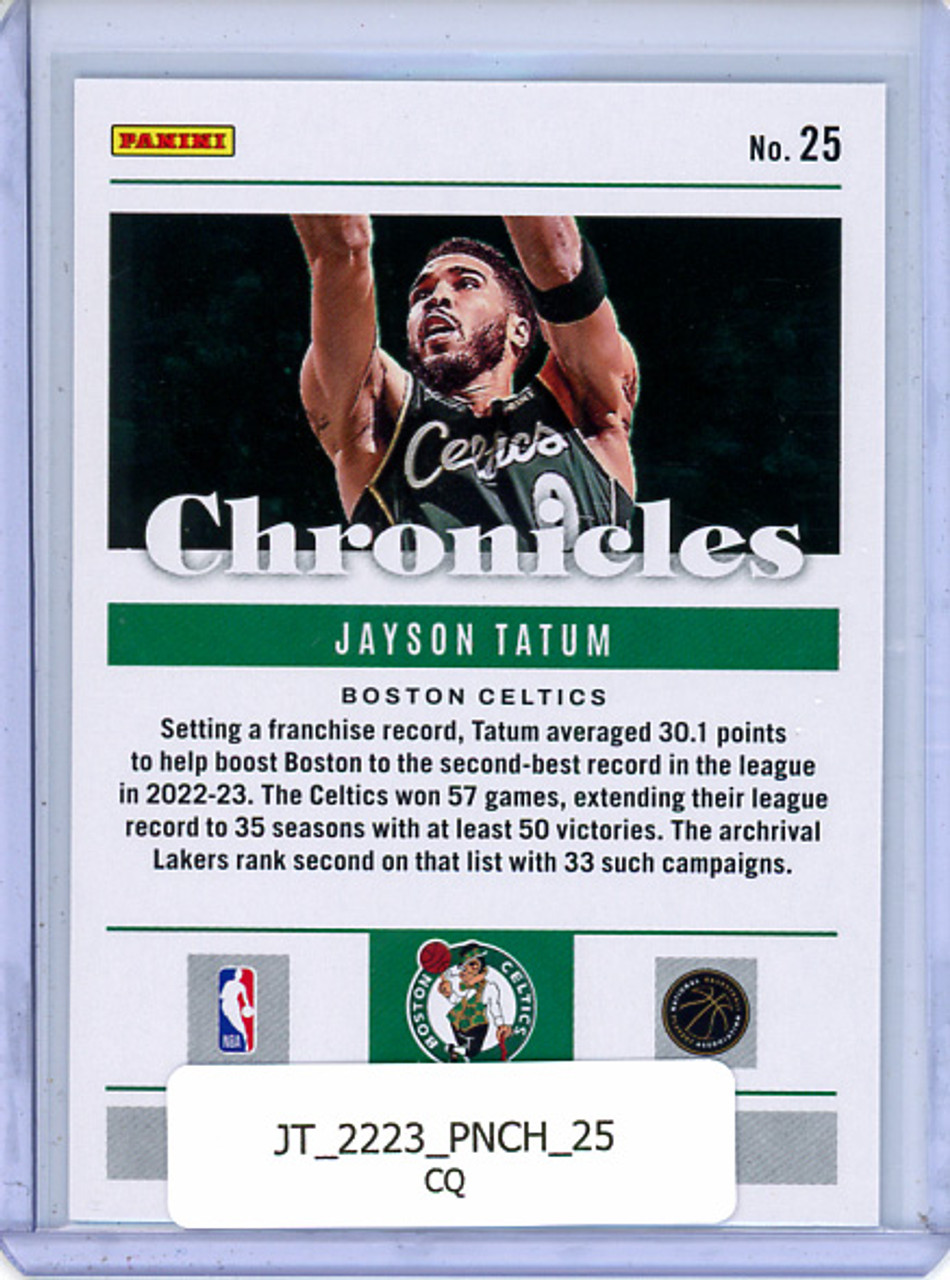 Jayson Tatum 2022-23 Chronicles #25 (CQ)