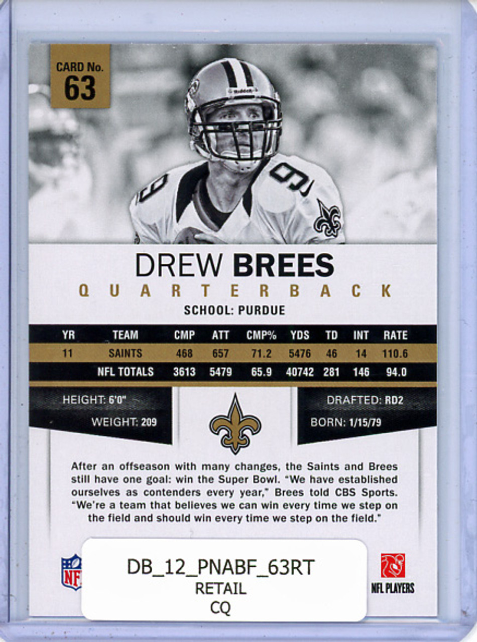 Drew Brees 2012 Absolute #63 Retail (CQ)