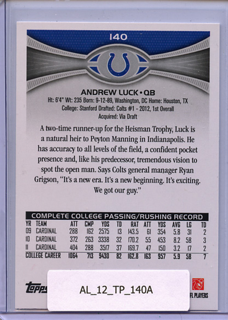 Andrew Luck 2012 Topps #140A