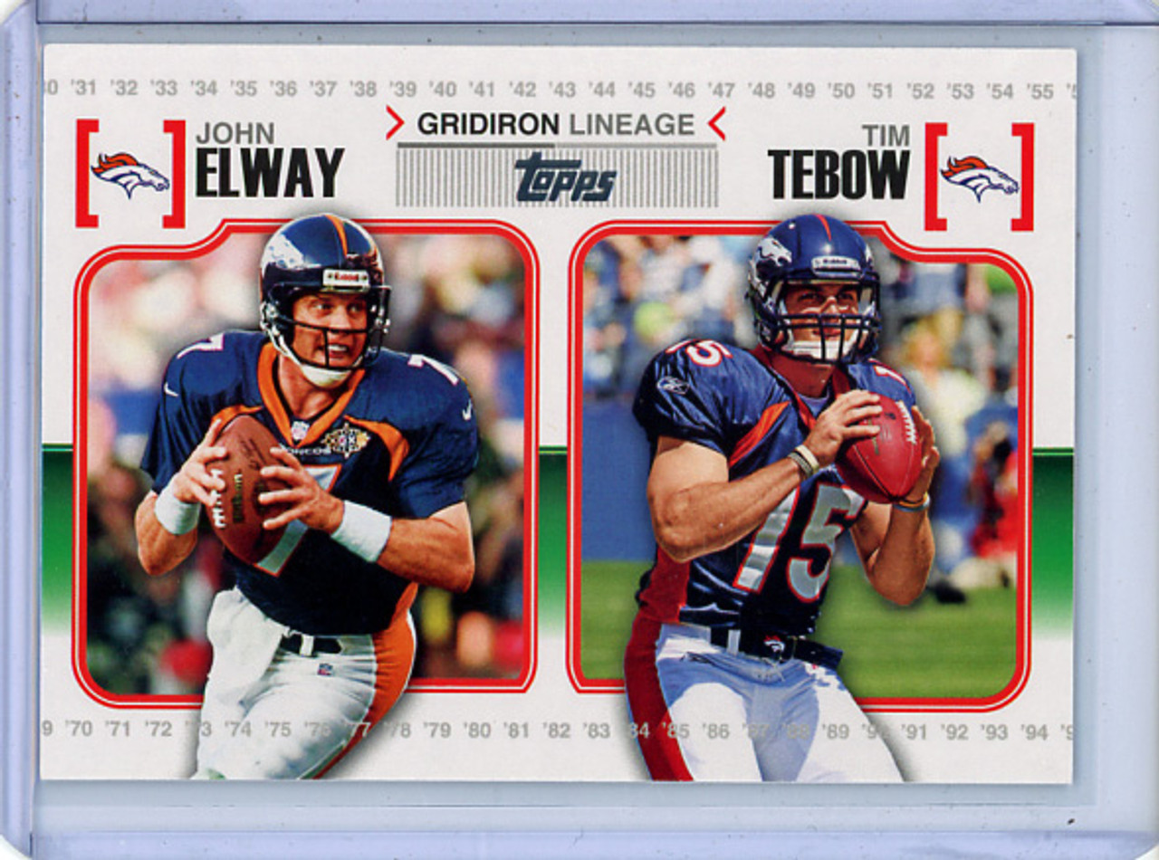 John Elway 2010 Topps, Gridiron Lineage #GL-ET (CQ)