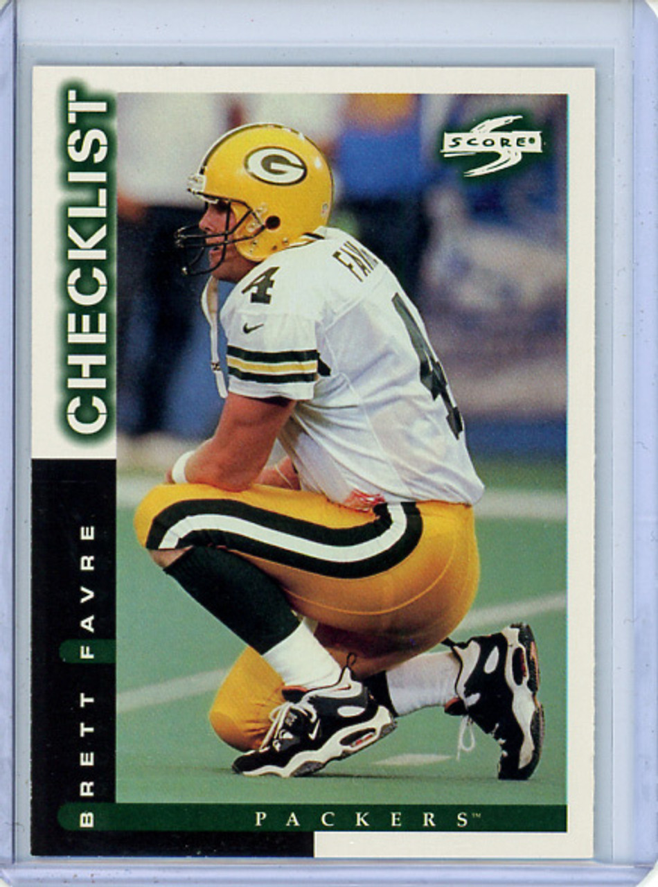 Brett Favre 1998 Score #268 Checklist (CQ)