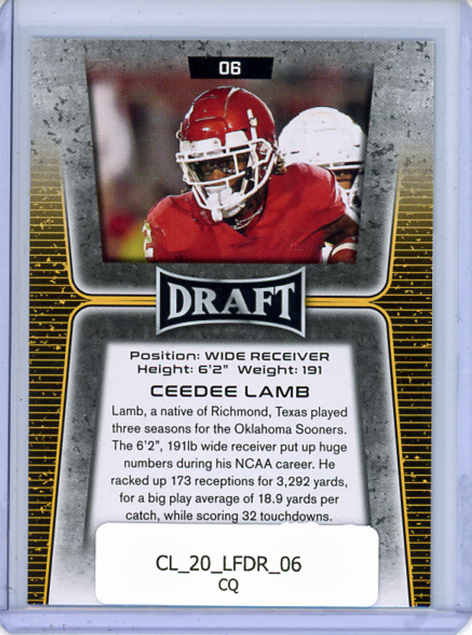 CeeDee Lamb 2020 Leaf Draft #06 (CQ)