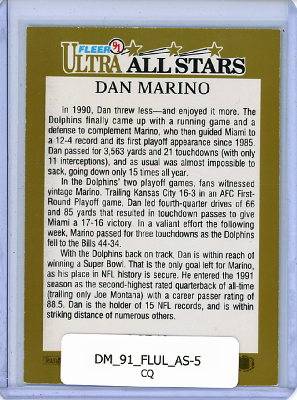 Dan Marino 1991 Ultra, All-Stars #5 (CQ)