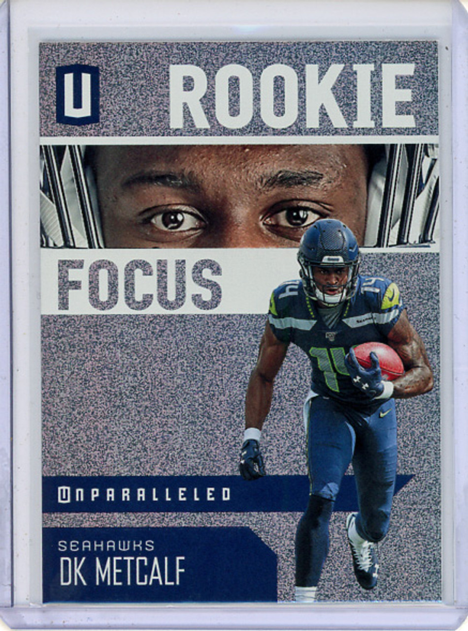 DK Metcalf 2019 Unparalleled, Rookie Focus #RF-DK (CQ)