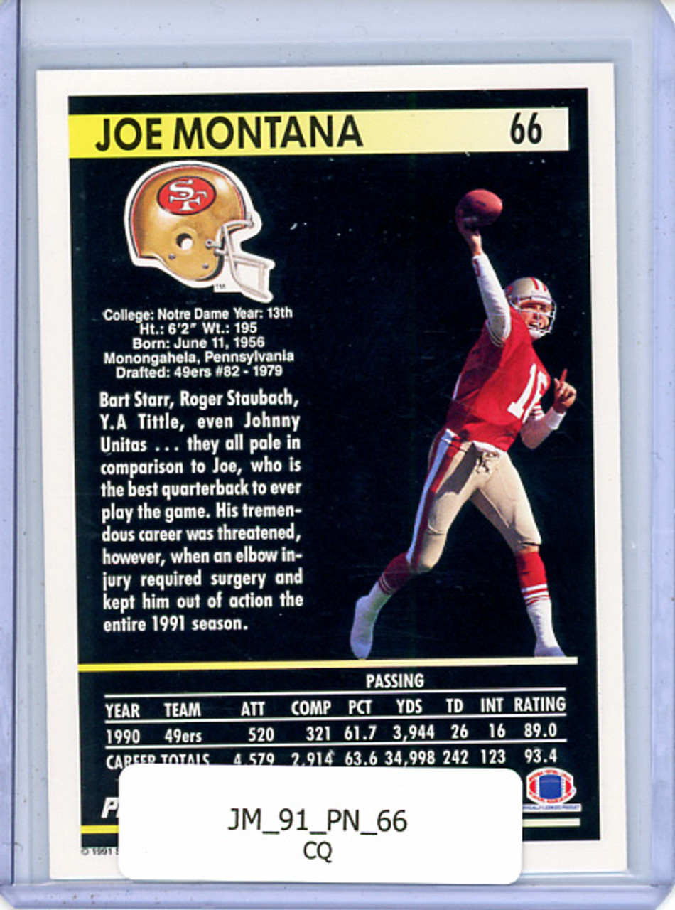 Joe Montana 1991 Pinnacle #66 (CQ)