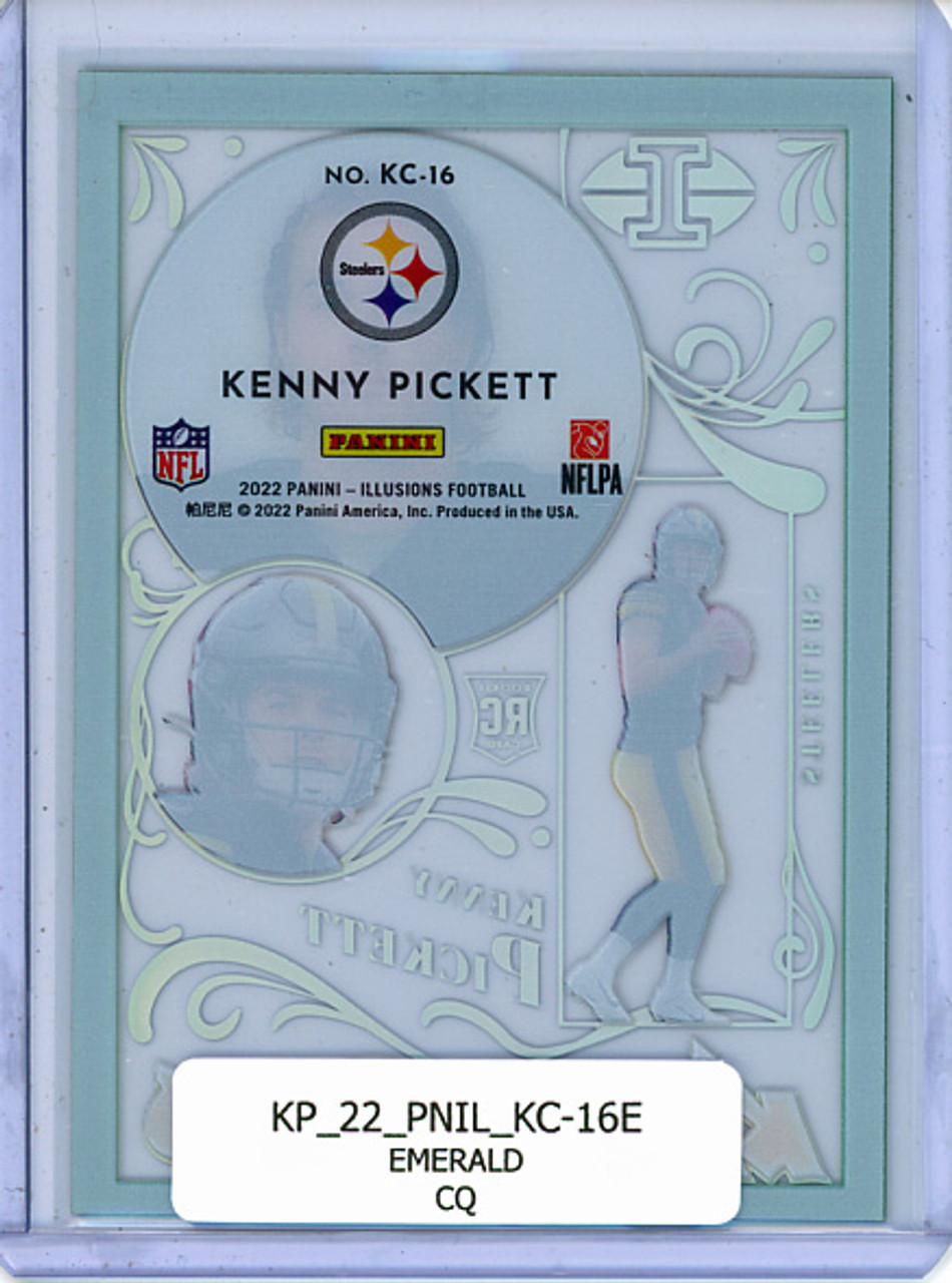 Kenny Pickett 2022 Illusions, King of Cards #KC-16 Emerald (CQ)
