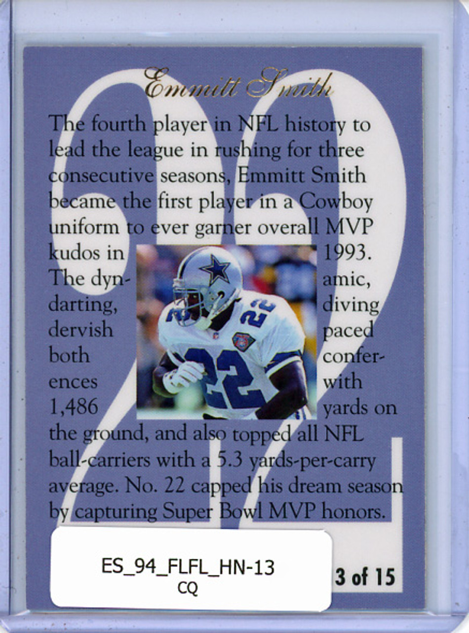 Emmitt Smith 1994 Flair, Hot Numbers #3 (CQ)