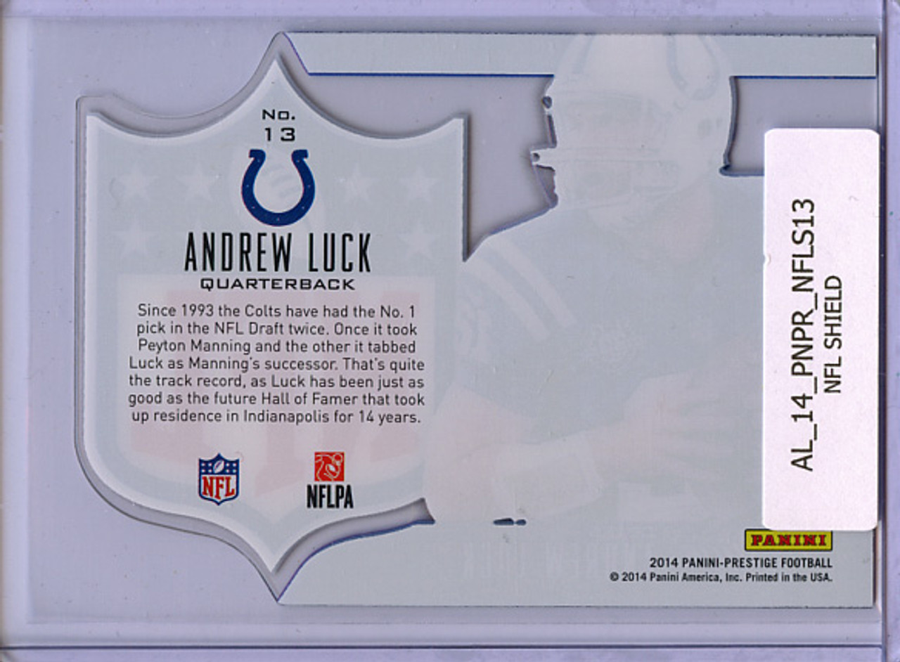 Andrew Luck 2014 Prestige, NFL Shield #13
