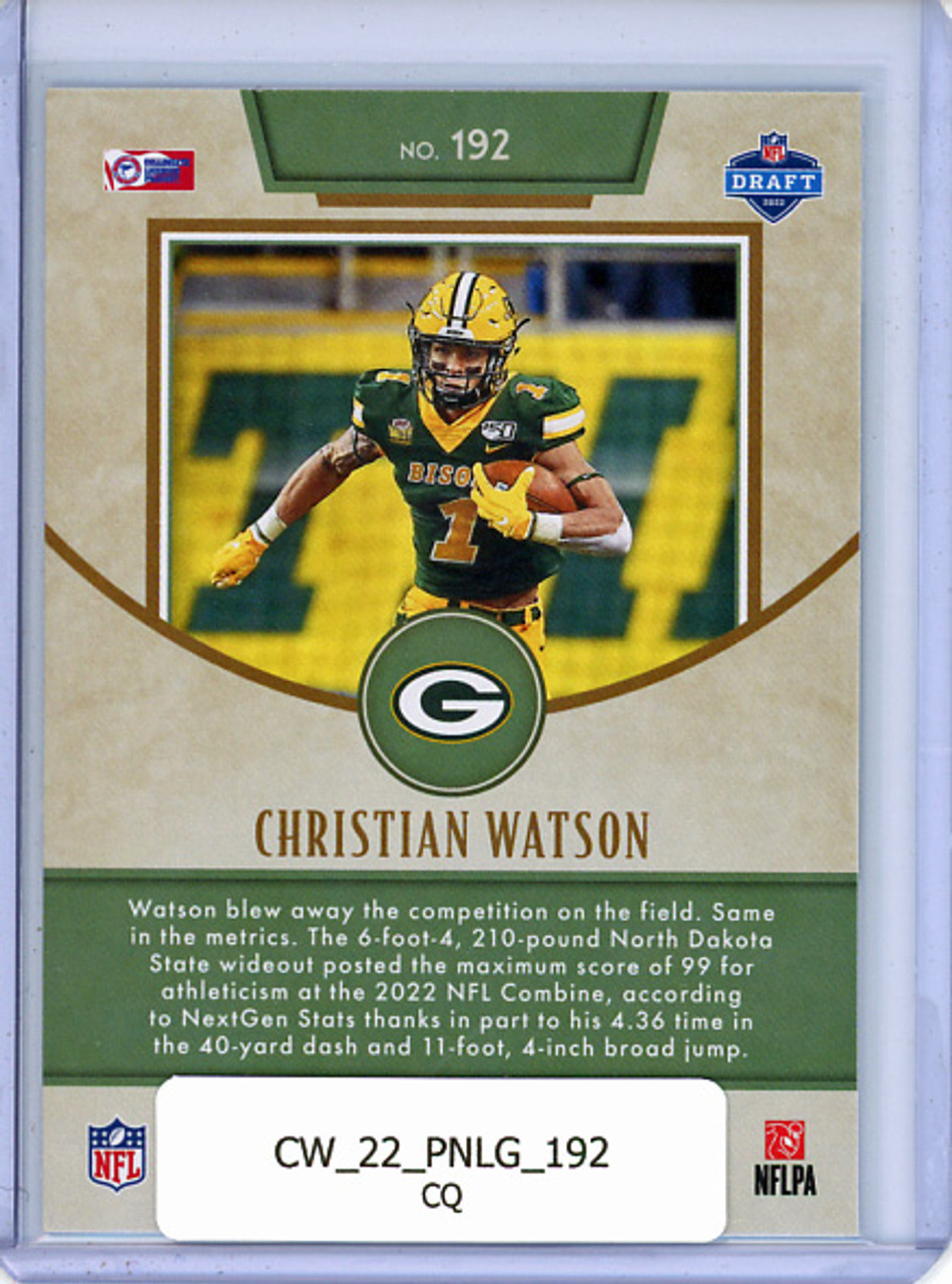 Christian Watson 2022 Legacy #192 (CQ)