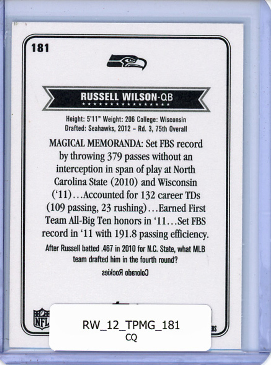 Russell Wilson 2012 Topps Magic #181 (CQ)