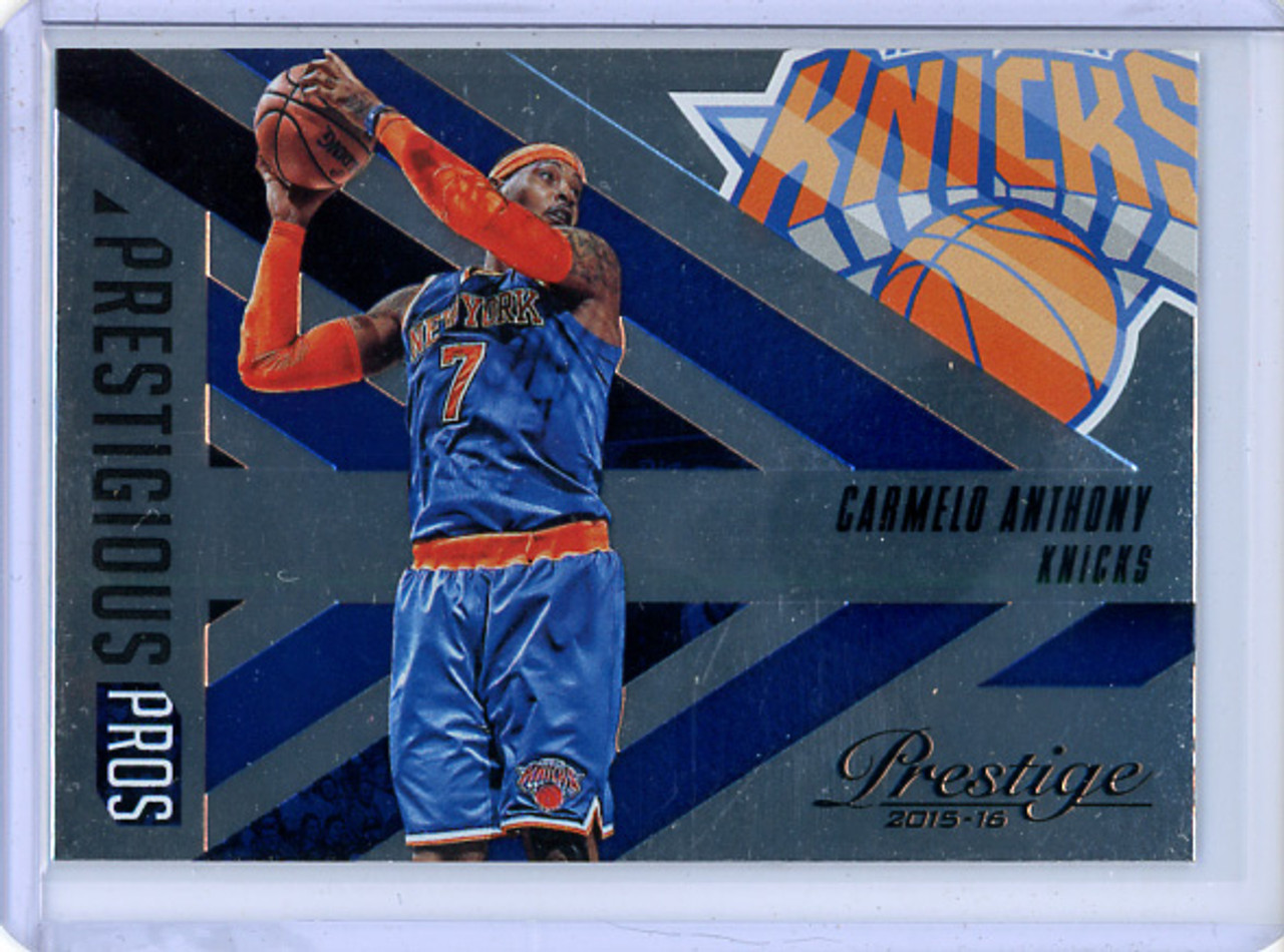 Carmelo Anthony 2015-16 Prestige Plus, Prestigious Pros #10 (CQ)