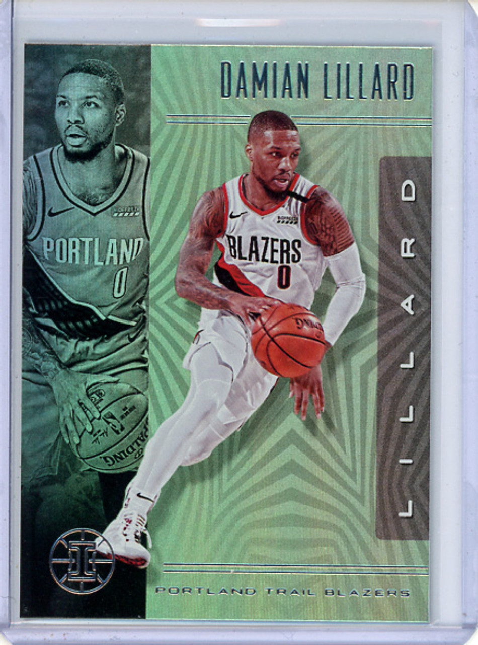 Damian Lillard 2019-20 Illusions #88 Trophy Collection Emerald (CQ)