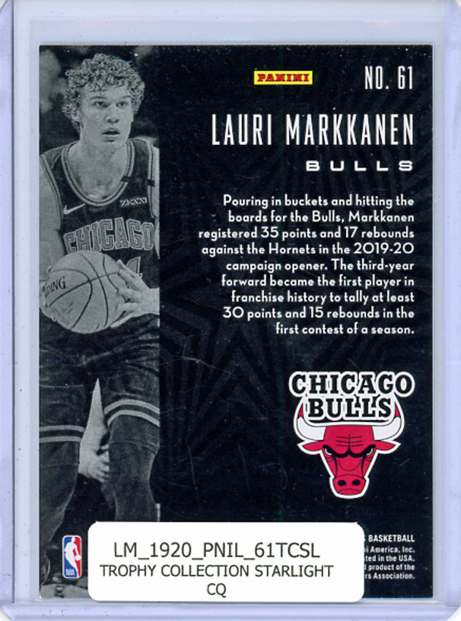 Lauri Markkanen 2019-20 Illusions #61 Trophy Collection Starlight (CQ)