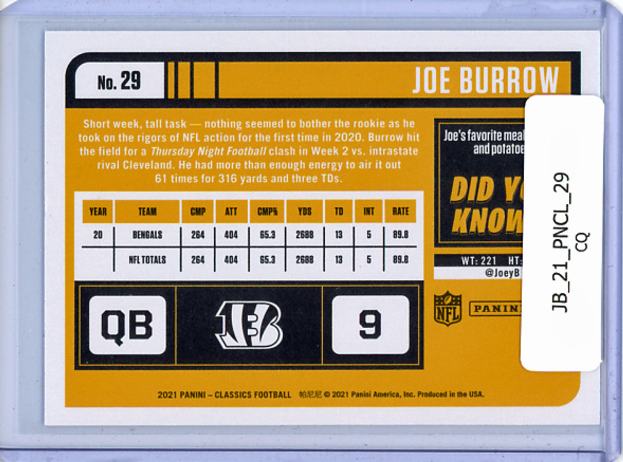 Joe Burrow 2021 Classics #29 (CQ)