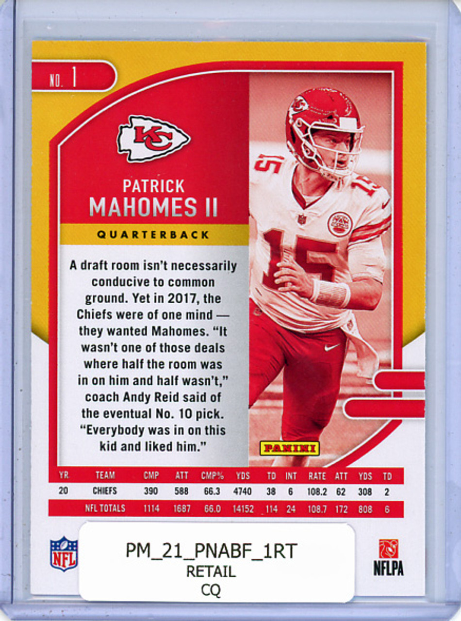 Patrick Mahomes II 2021 Absolute #1 Retail (CQ)