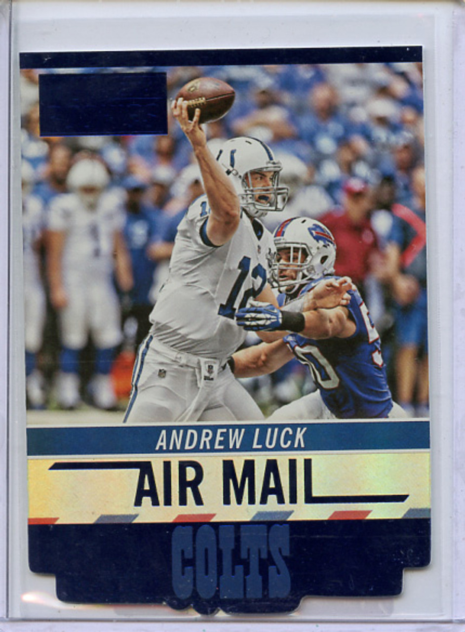 Andrew Luck 2014 Score, Air Mail #AM5 Blue Die Cut