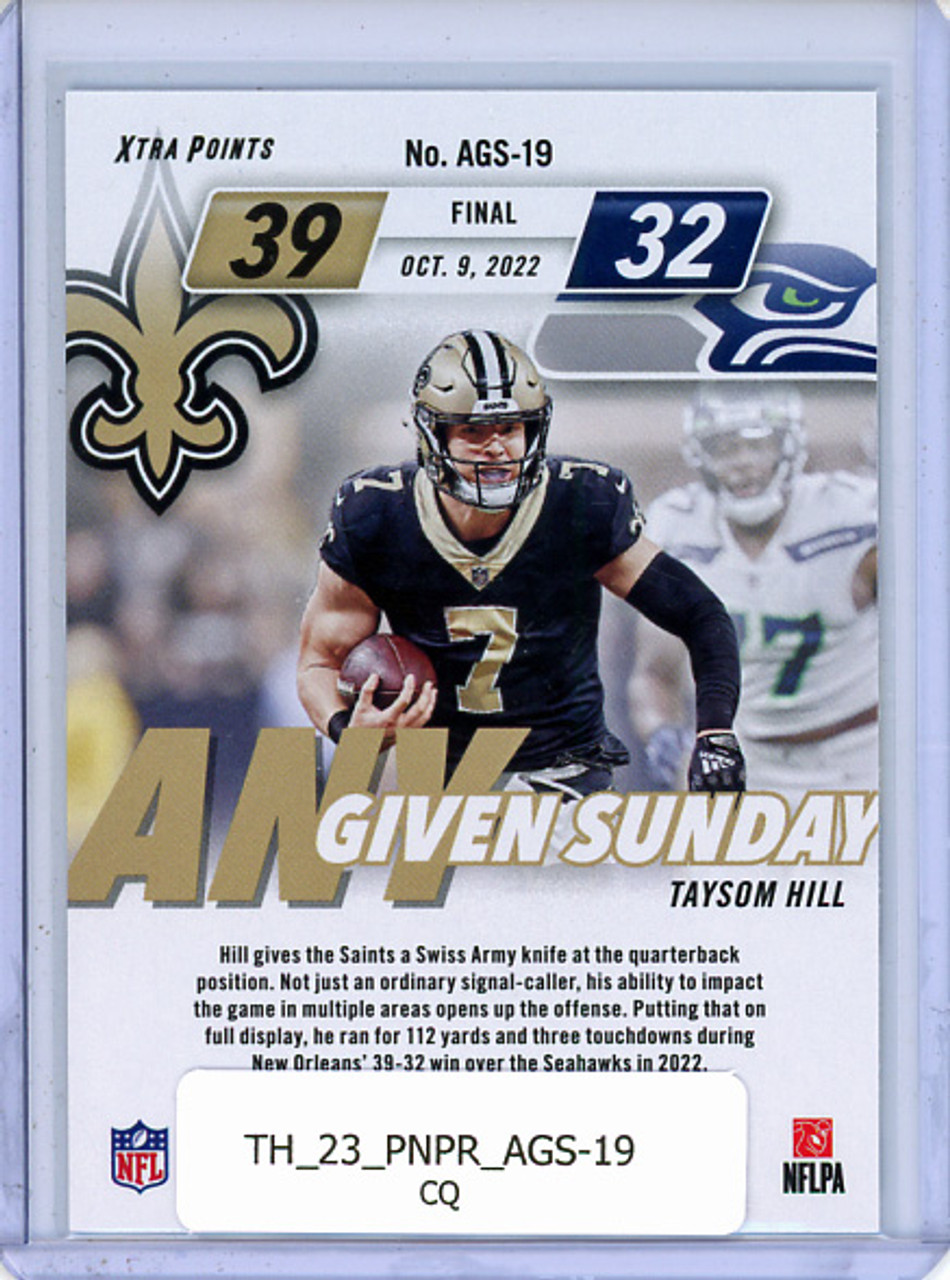 Taysom Hill 2023 Prestige, Any Given Sunday #AGS-19 (CQ)