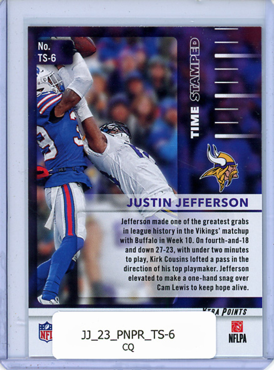 Justin Jefferson 2023 Prestige, Time Stamped #TS-6 (CQ)