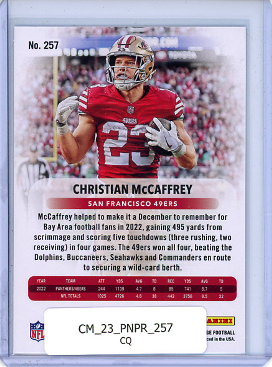 Christian McCaffrey 2023 Prestige #257 (CQ)