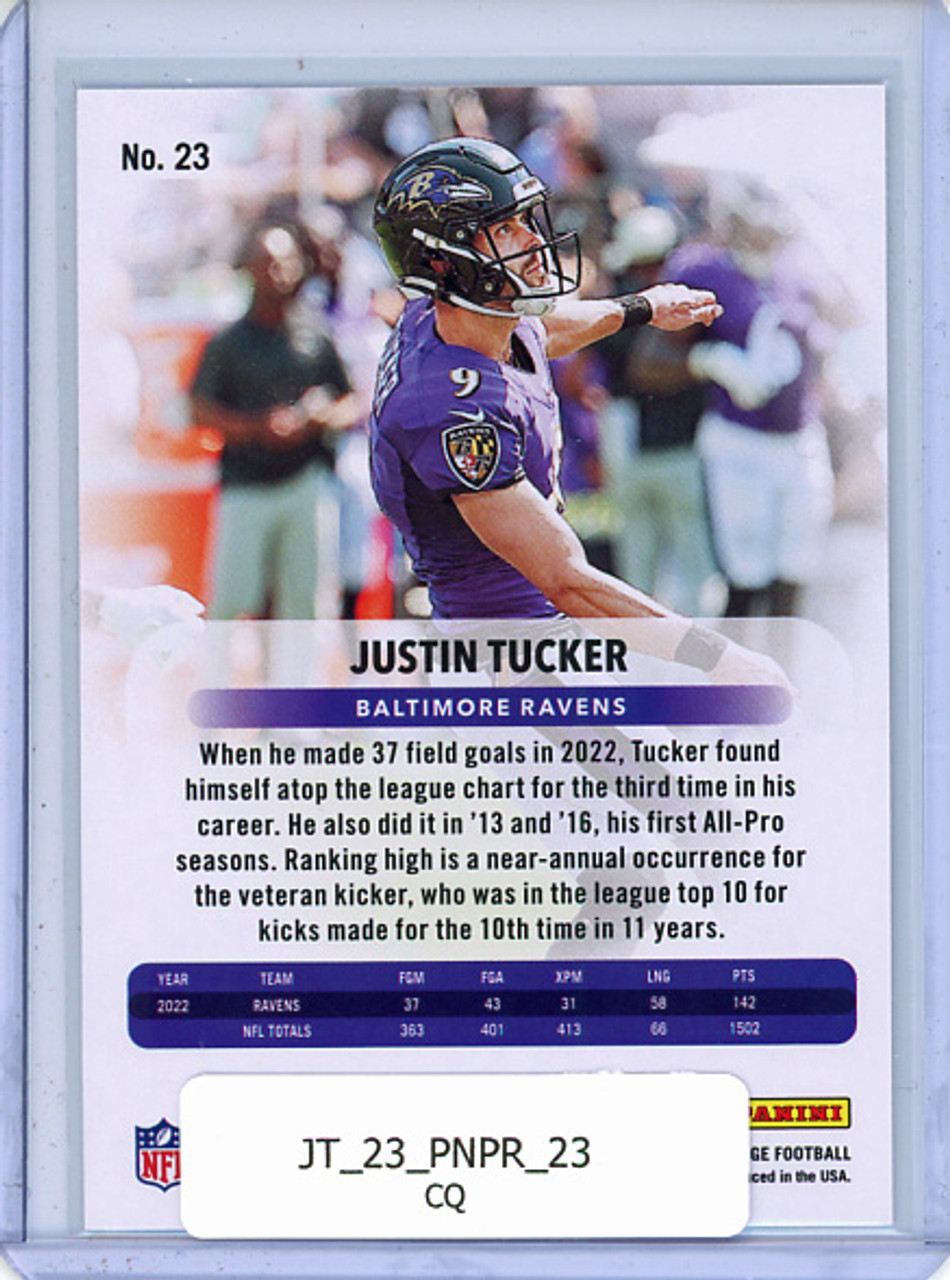 Justin Tucker 2023 Prestige #23 (CQ)