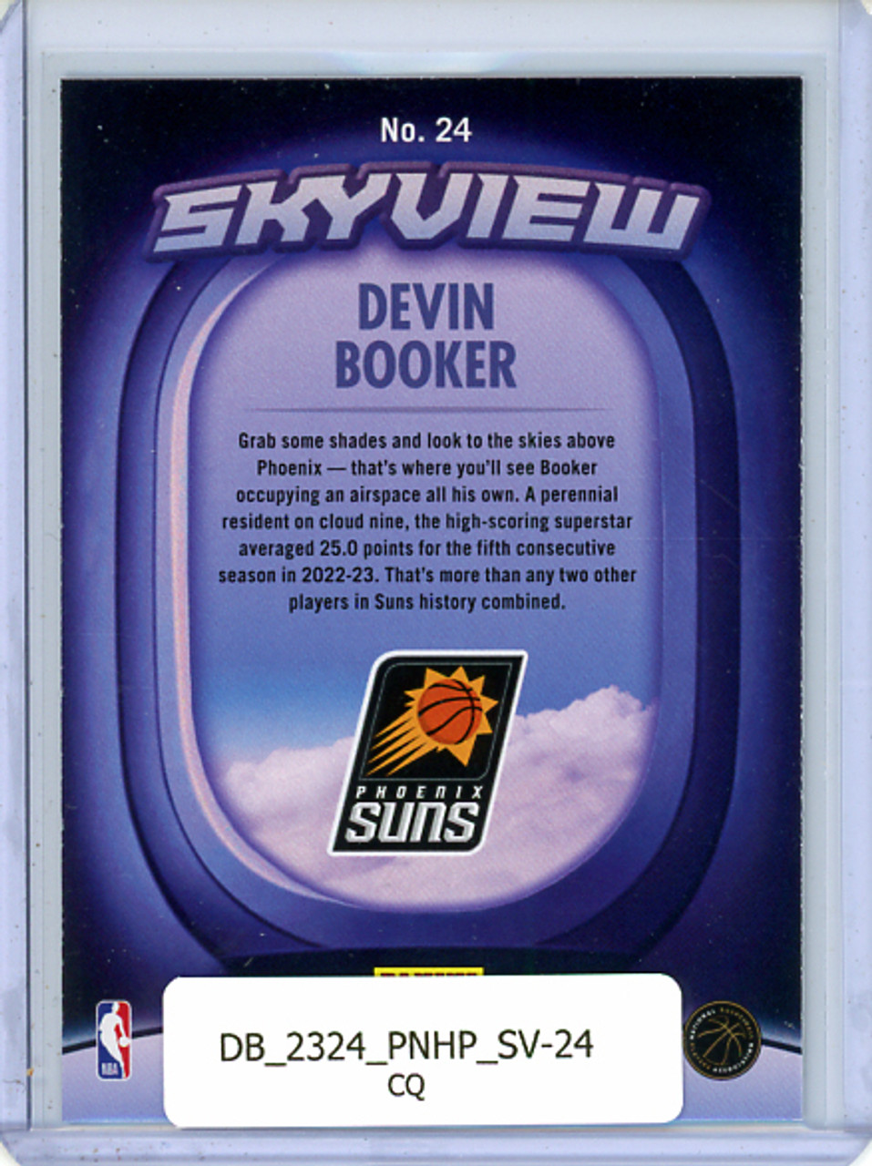 Devin Booker 2023-24 Hoops, Skyview #24 (CQ)