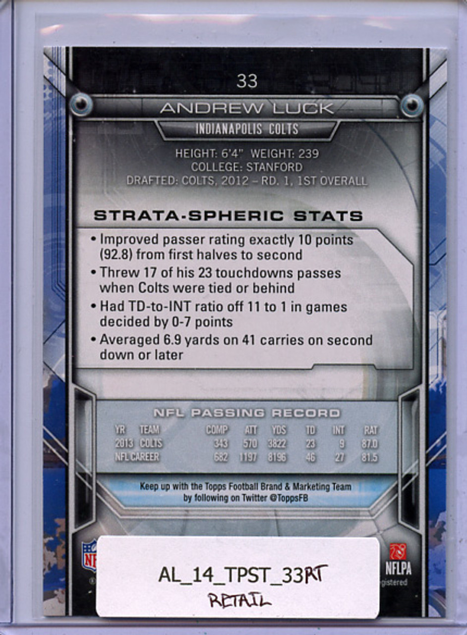 Andrew Luck 2014 Strata #33 Retail