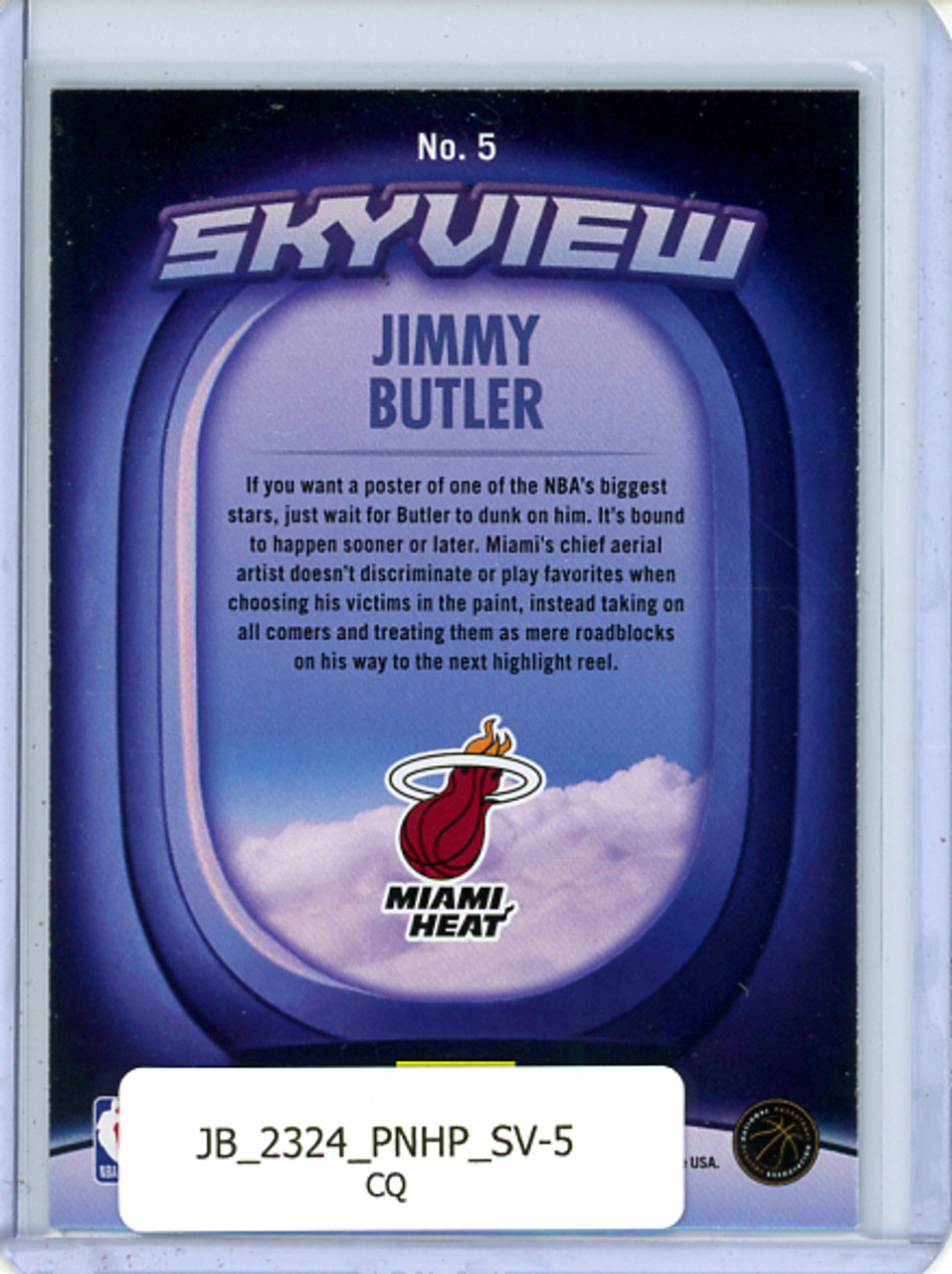 Jimmy Butler 2023-24 Hoops, Skyview #5 (CQ)