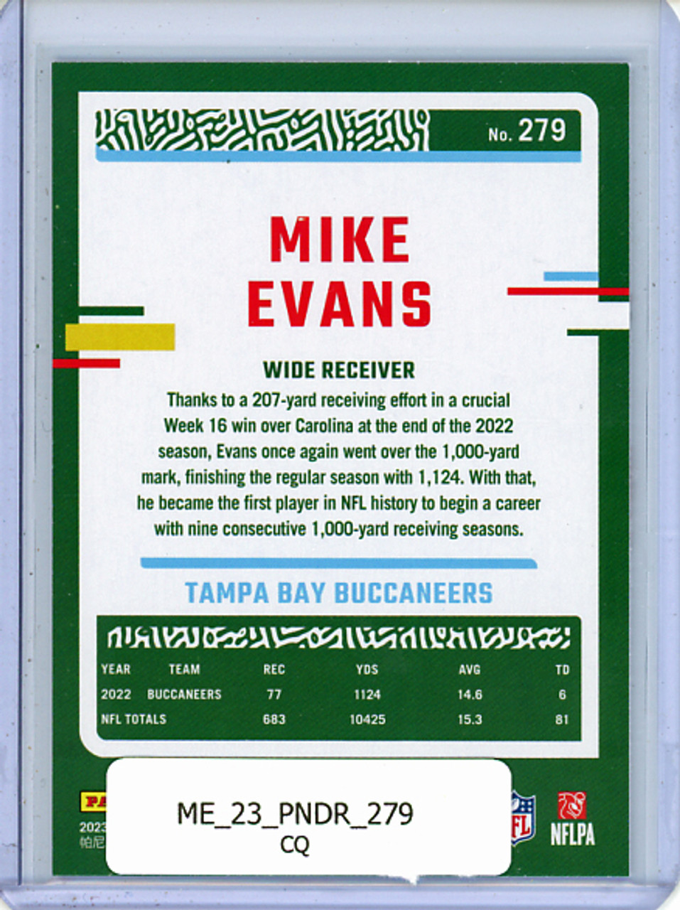 Mike Evans 2023 Donruss #279 (CQ)