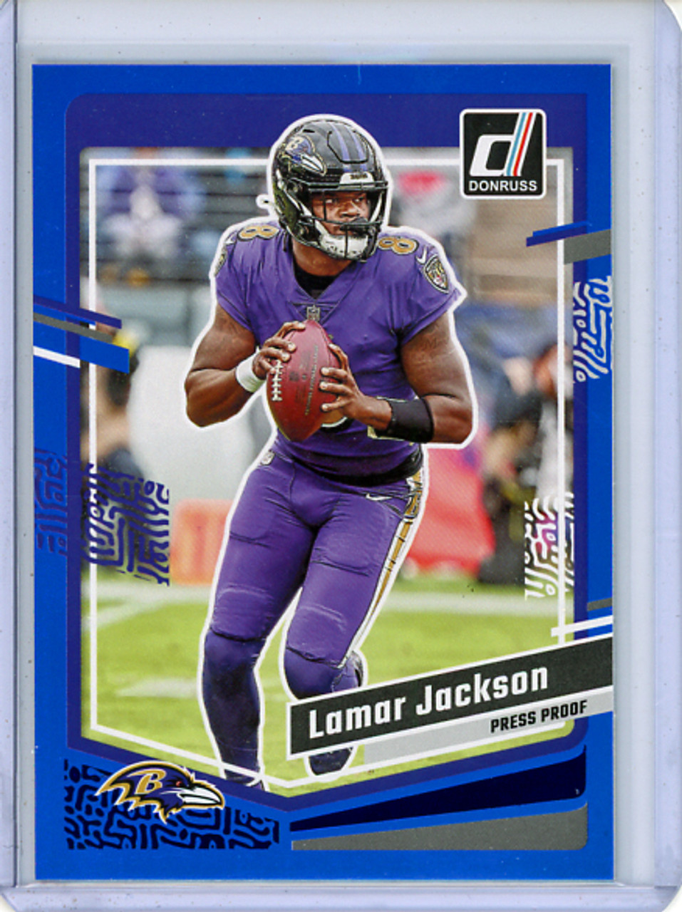 Lamar Jackson 2023 Donruss #18 Press Proof Blue (CQ)