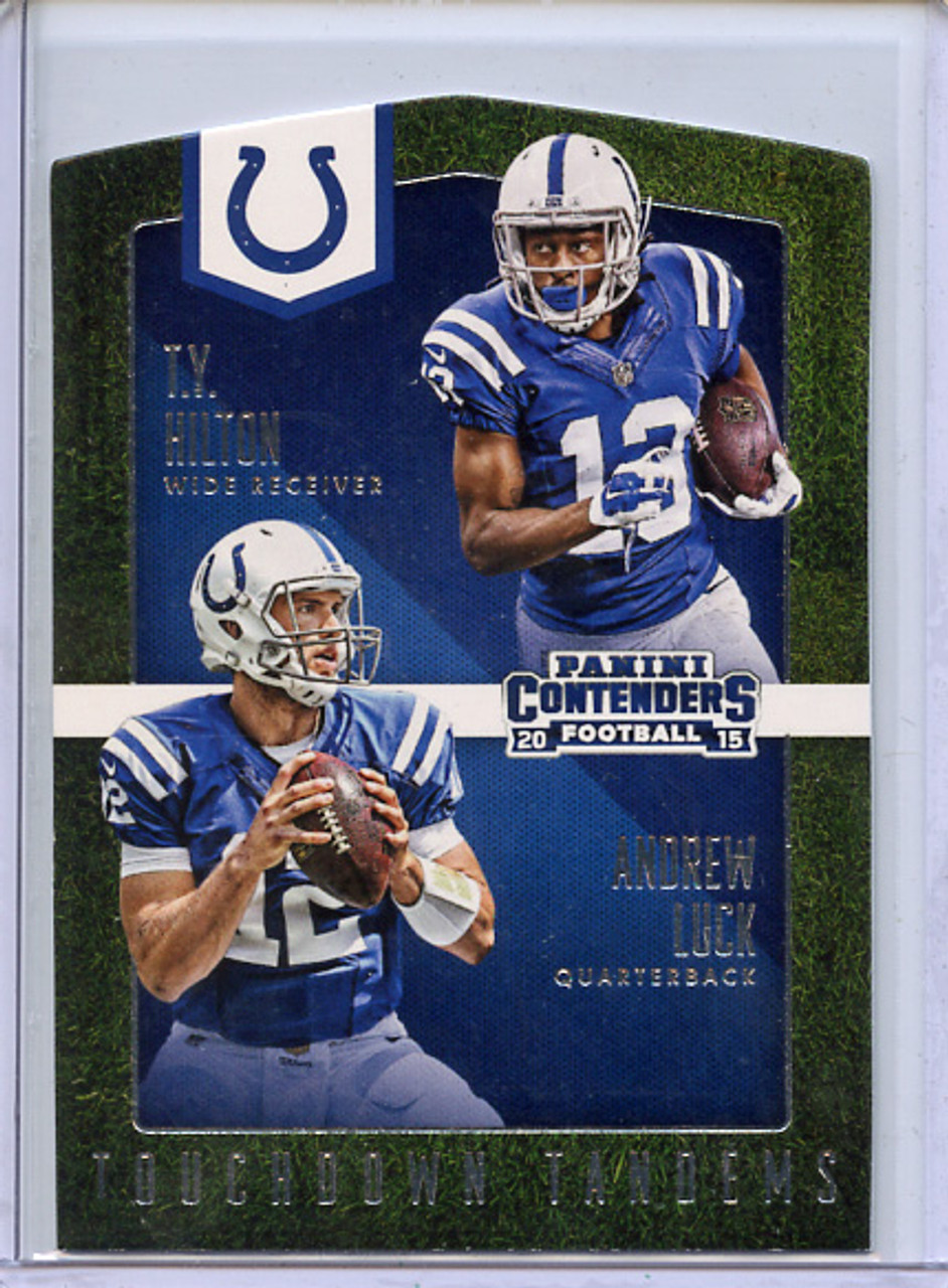 Andrew Luck, T.Y. Hilton 2015 Contenders, Touchdown Tandems #TT5