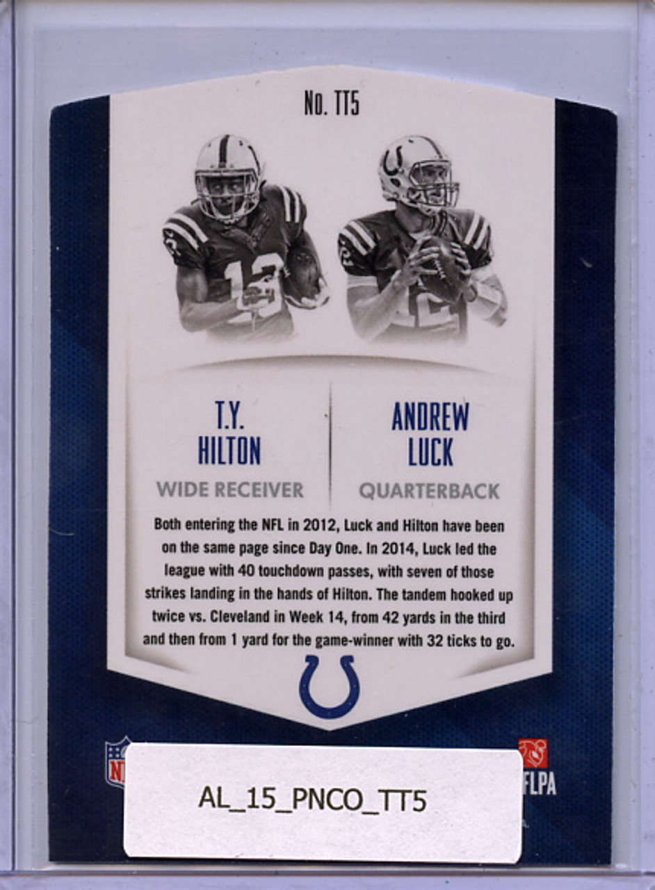 Andrew Luck, T.Y. Hilton 2015 Contenders, Touchdown Tandems #TT5