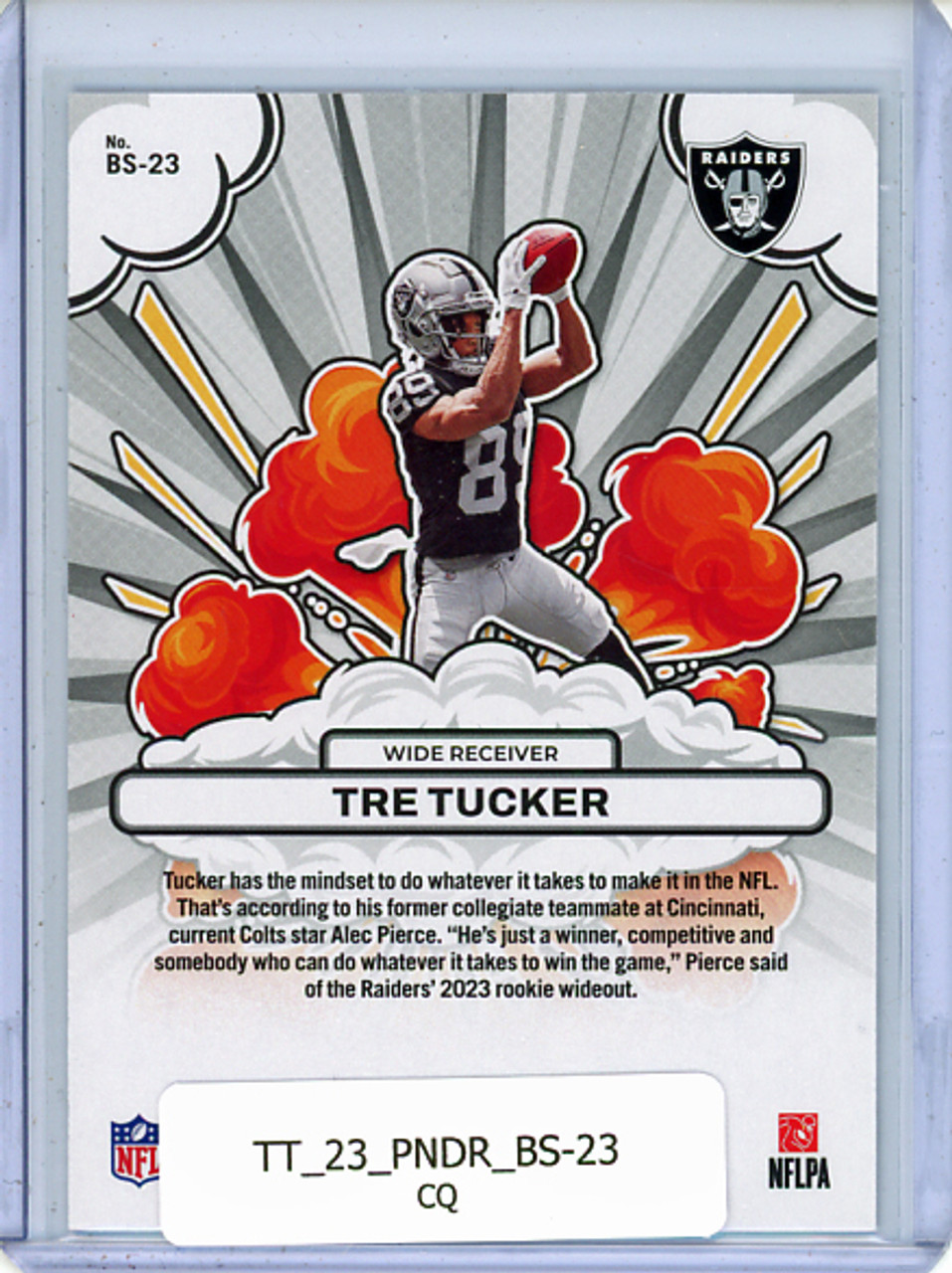 Tre Tucker 2023 Donruss, Bomb Squad #BS-23 (CQ)